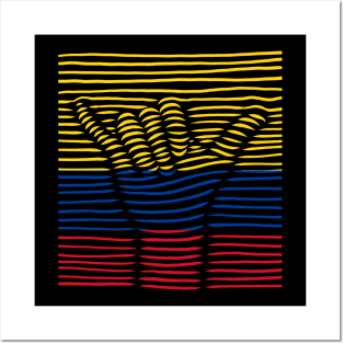 Colombia Proud Flag, Colombia gift heritage, Colombian girl Boy Friend Posters and Art